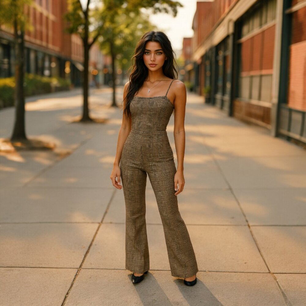 Like an Angel Brown Sleeveless Jumpsuit